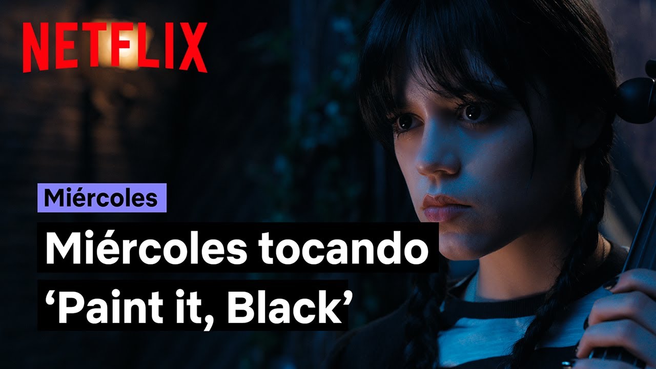 Mi&eacute;rcoles Addams toca 'Paint it, Black' de The Rolling Stones | Mi&eacute;rcoles | Netflix Espa&ntilde;a