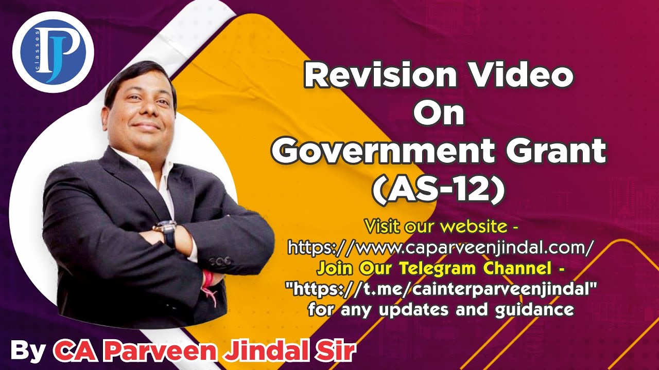 Revision Video On Government Grant (AS- 12)