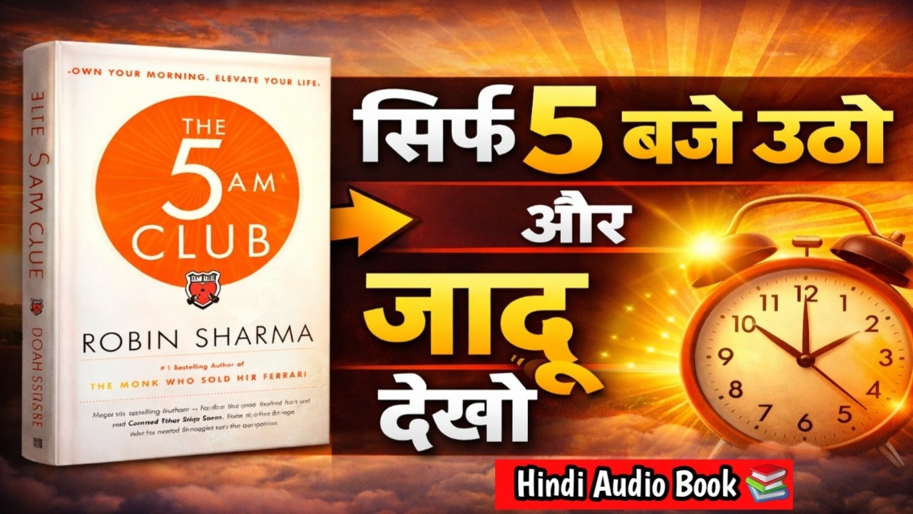 सिर्फ 5 बजे उठो और जादू देखो | THE 5AM CLUB | HINDI BOOK SUMMARY | AUDIOBOOK