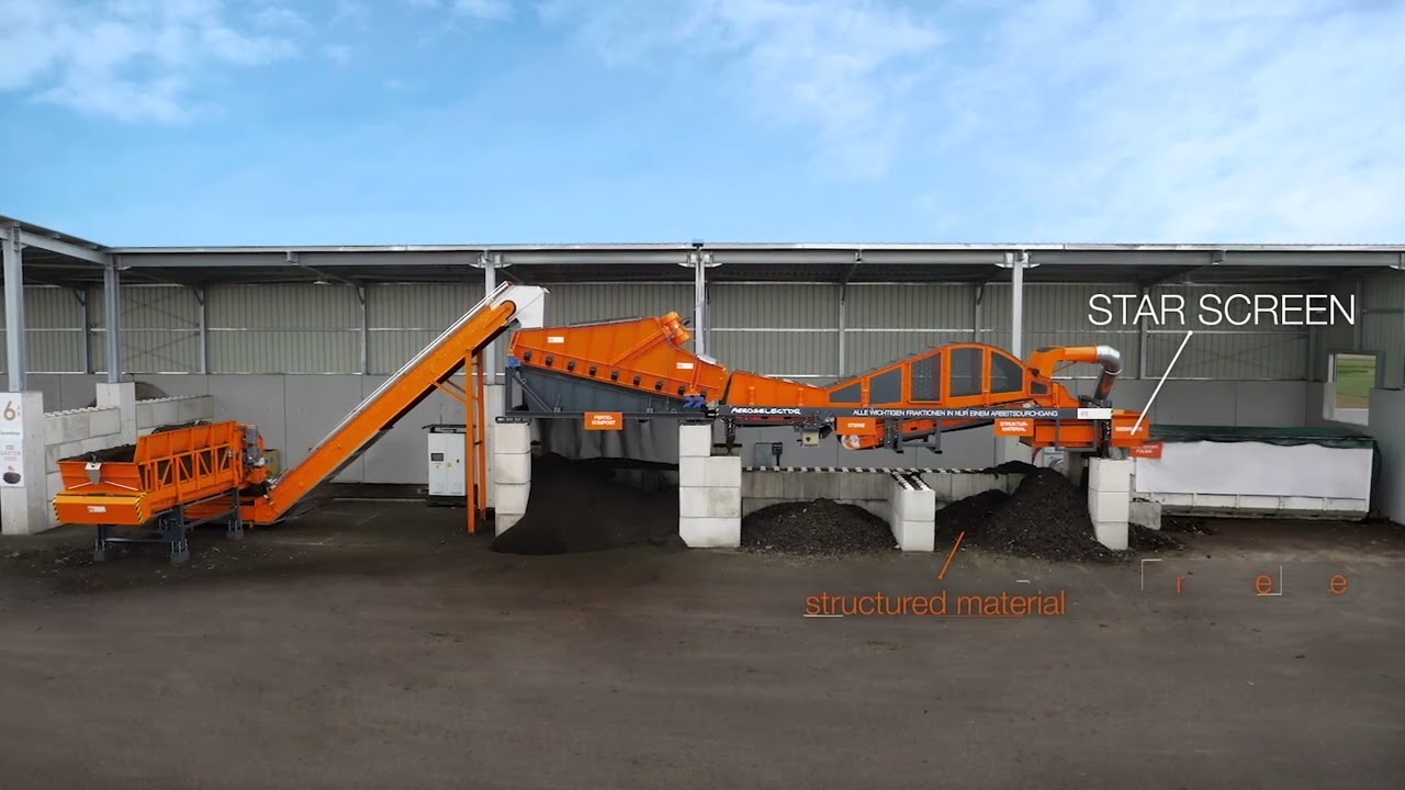 Industrial composting – Compost processing with the IFE Aeroselector | JDM Aust