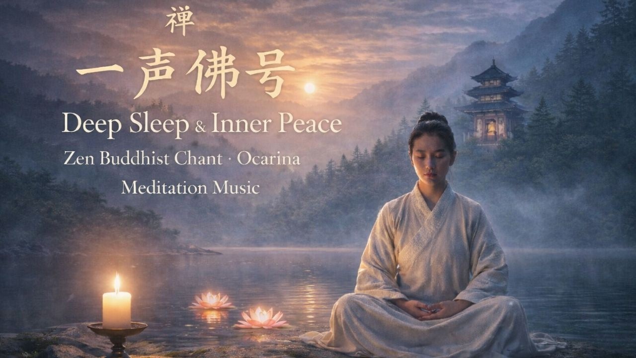 Zen Buddhist Chant – Ocarina Meditation Music for Deep Sleep & Inner Peace | 紫梦湖畔