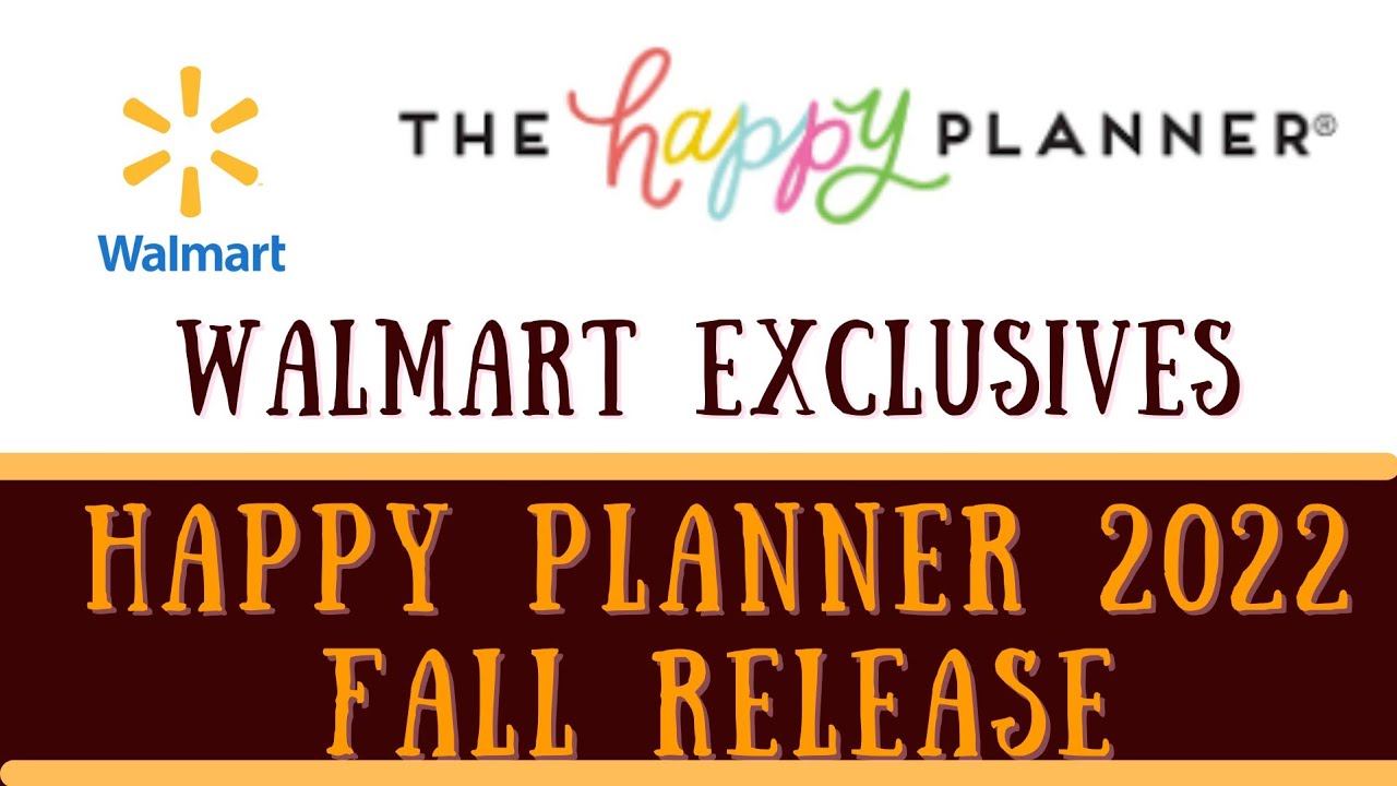 Walmart Has More Than One Exclusive Stickerbook & Planners| Happy Planner Fall 22 Walmart Exclusives