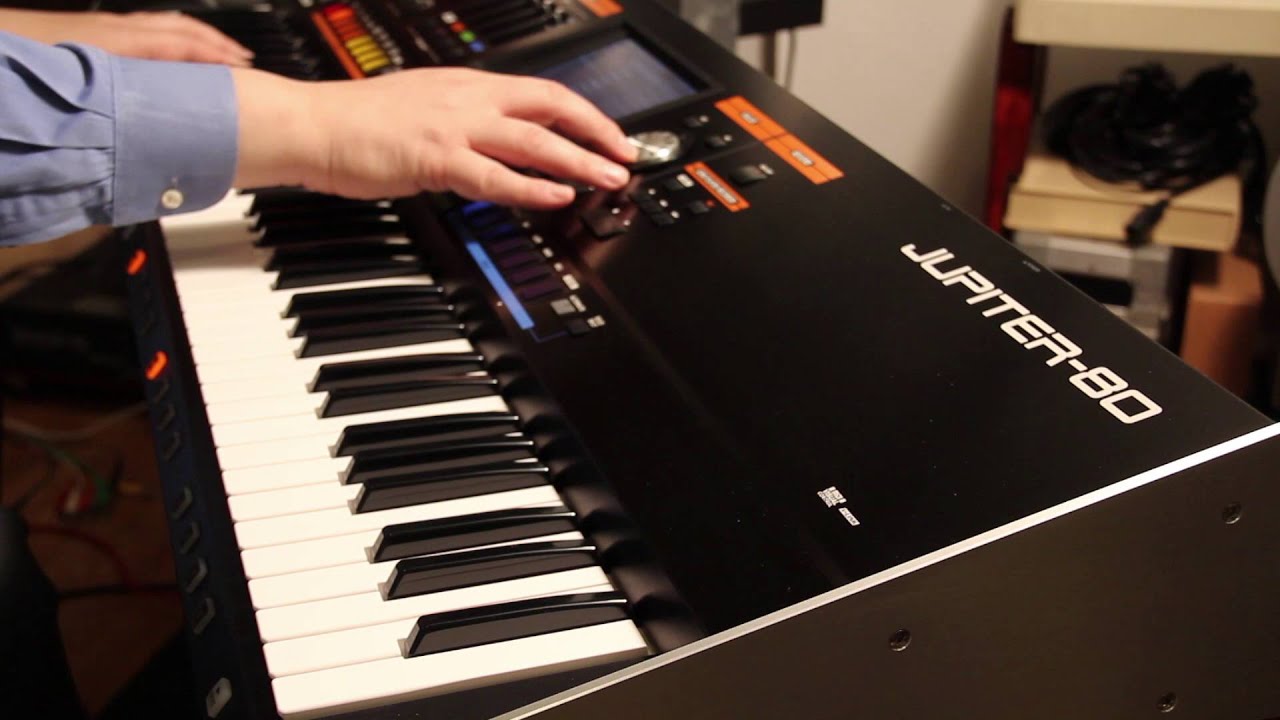 A few Roland Jupiter-80 pads