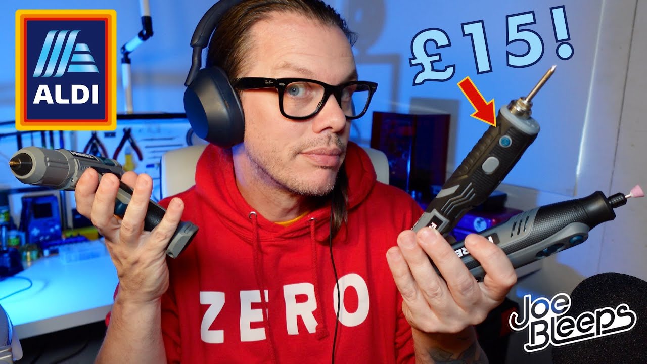 Aldi FERREX &pound;15 4V Hobby Tools Reviewed | Cordless Glue Gun, Rotary Tool, Soldering Iron