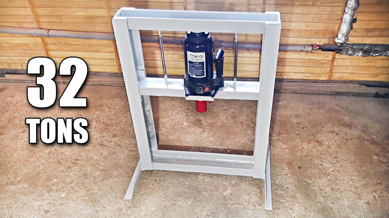 Homemade compact and very simple 32T Hydraulic Press
