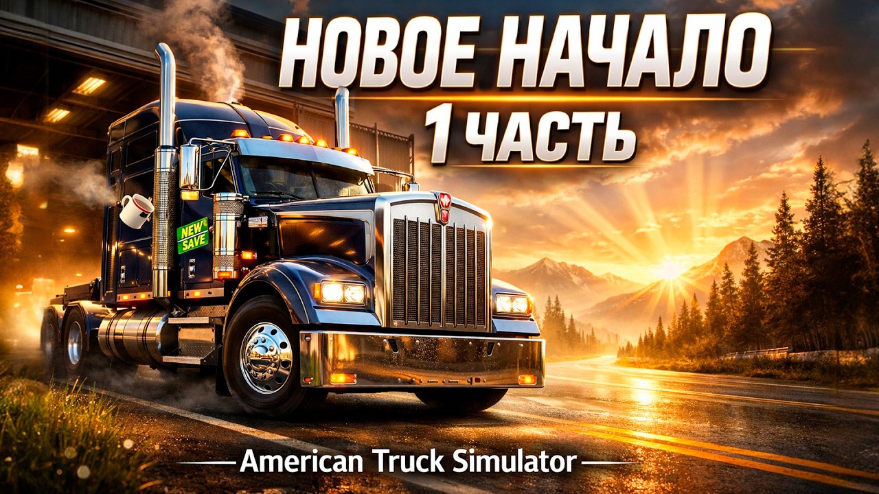 American Truck Simulator | НОВОЕ НАЧАЛО 1 ЧАСТЬ | Прохождение На Русском #1