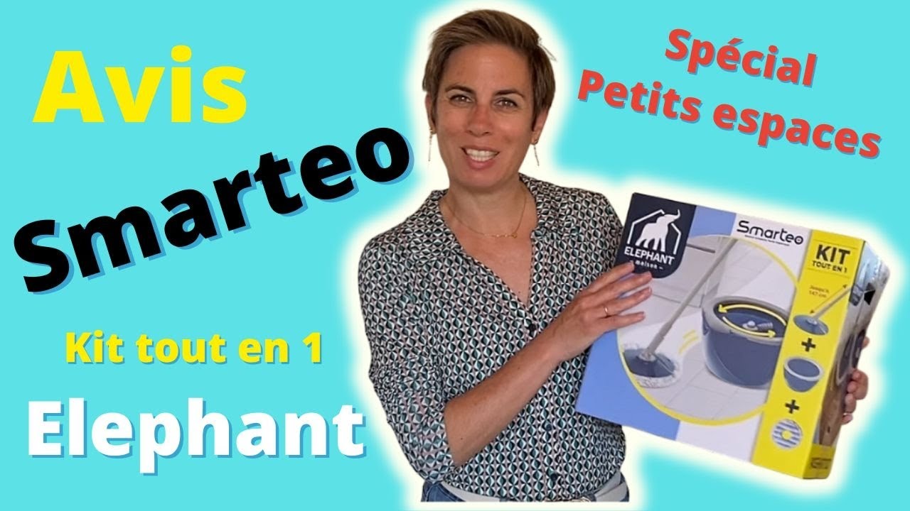 Serpillère Smarteo éléphant : je teste ! Fonctionnement, système d'essorage, avis...