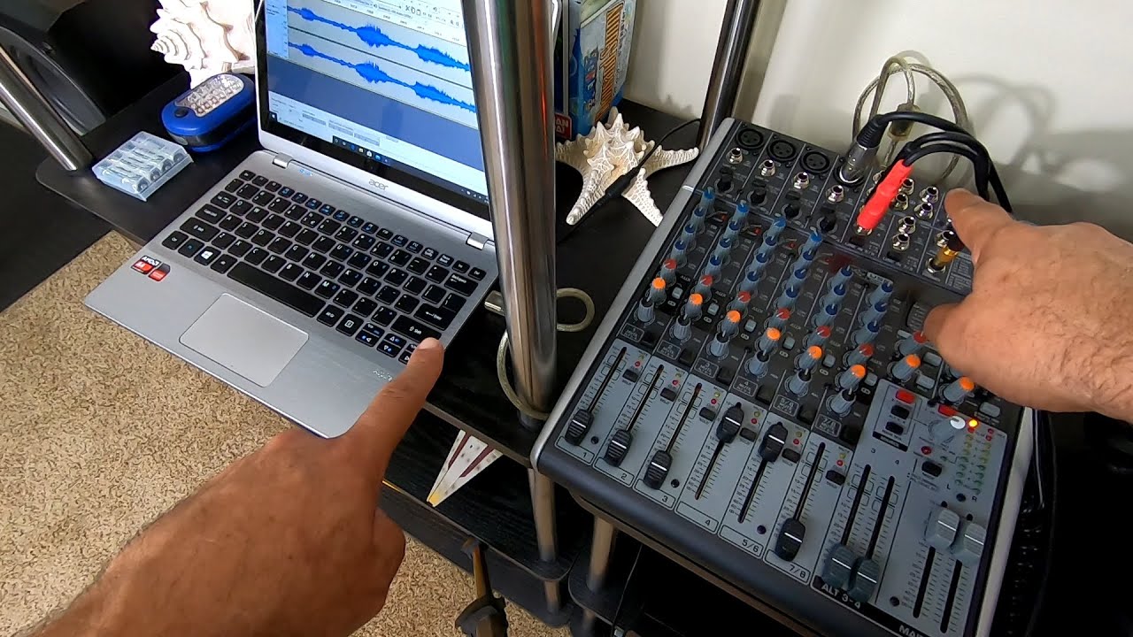 My Home Setup for Recording Karaoke using the Behringer Xenyx X1204USB Mixer