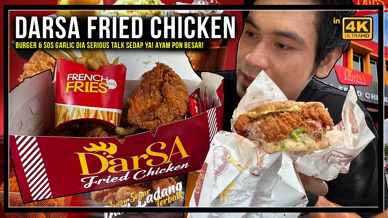 ayam DARSA FRIED CHICKEN besar juga ya! Burger dia paling aku suka!