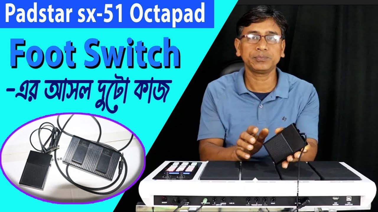 Padstar sx 51 octapad | foot switch | How to conntct foot switch on padstar sx-51 | by PENTA MUSIC
