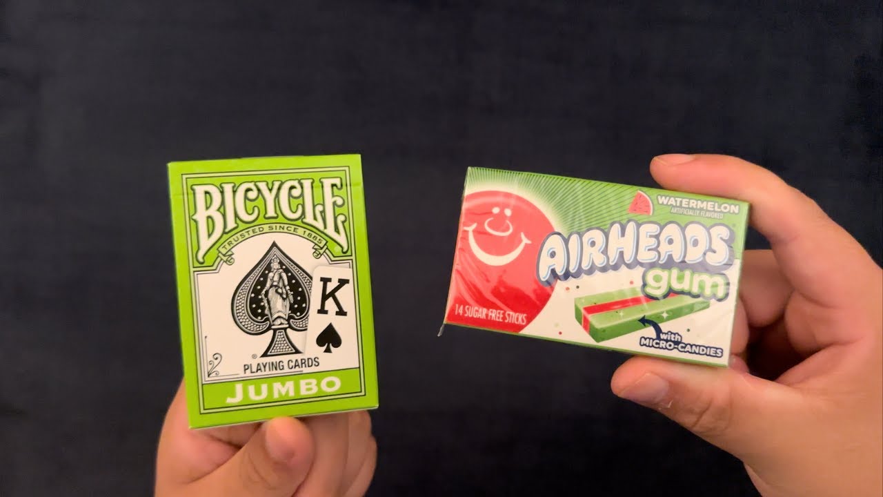 AIRHEADS Gum ~ Gum Chewing 'n' Solitaire ~ ASMR Solitaire #682