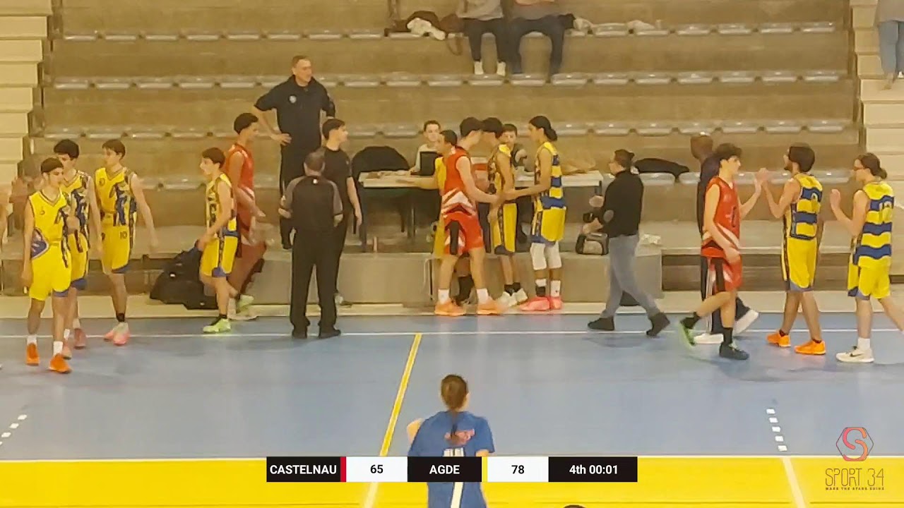 #basket Coupe de l'Hérault 8eme U18M AGDE VS CASTELNAU