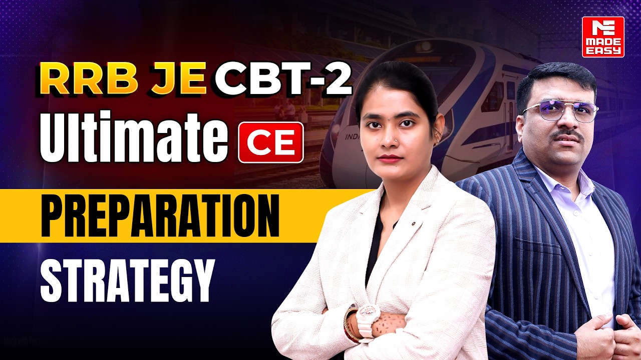 RRB JE CBT-2 Exam Preparation Strategy | Crack RRB JE Civil with This Study Plan | MADE EASY