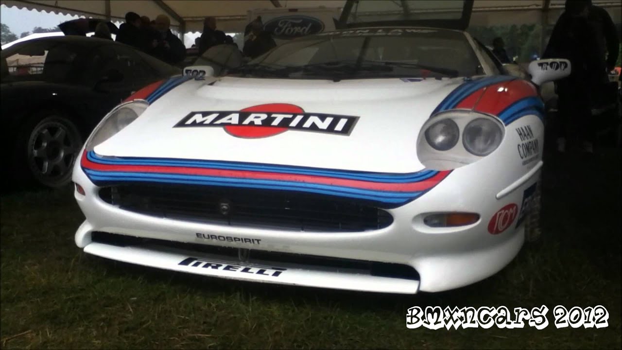 Jaguar XJ220 lovely SOUND! Martini livery 1080p HD