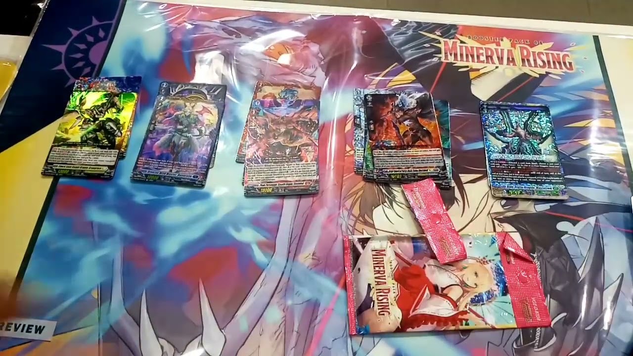 CARDFIGHT! VANGUARD D-BT08 MINERVA RISING SNEAK PREVIEW OPENING