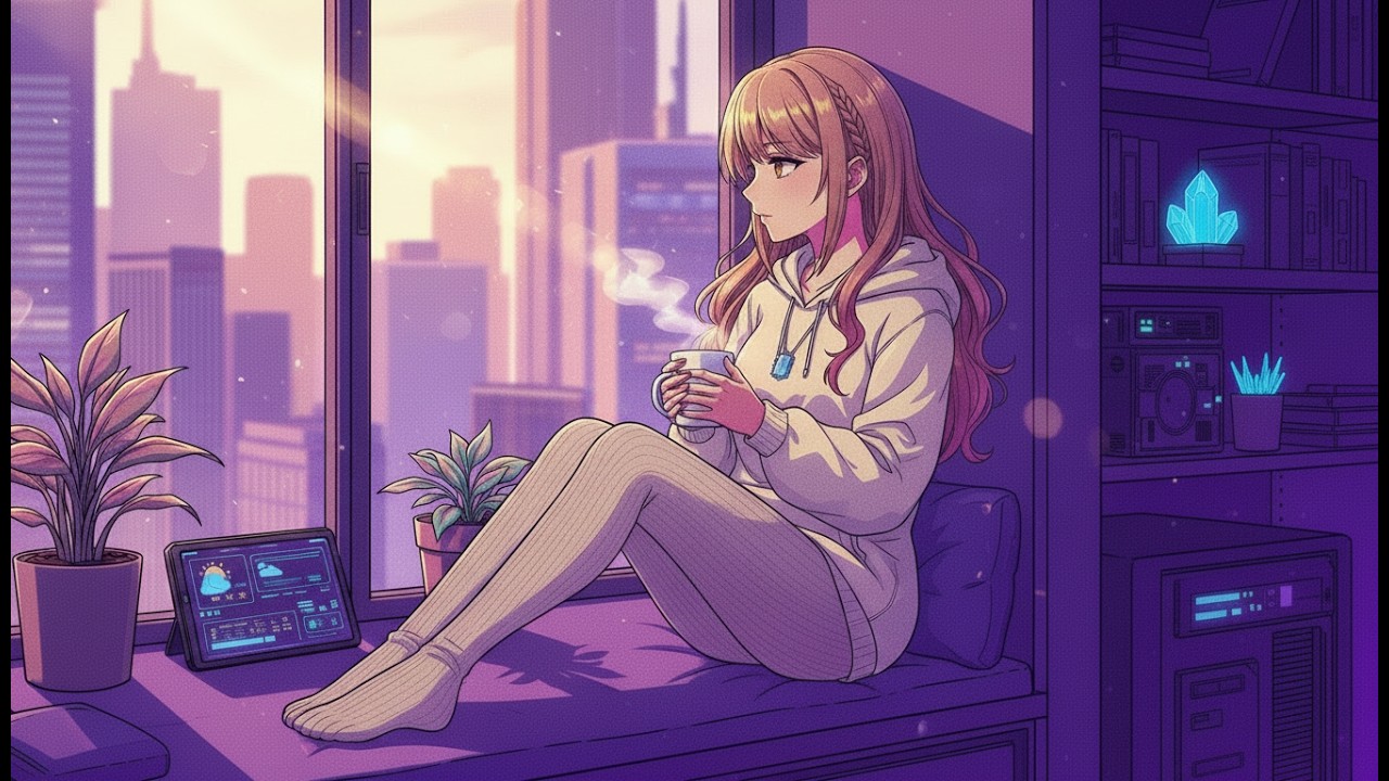 Pastel Coffee 80s Anime Style Chillhop