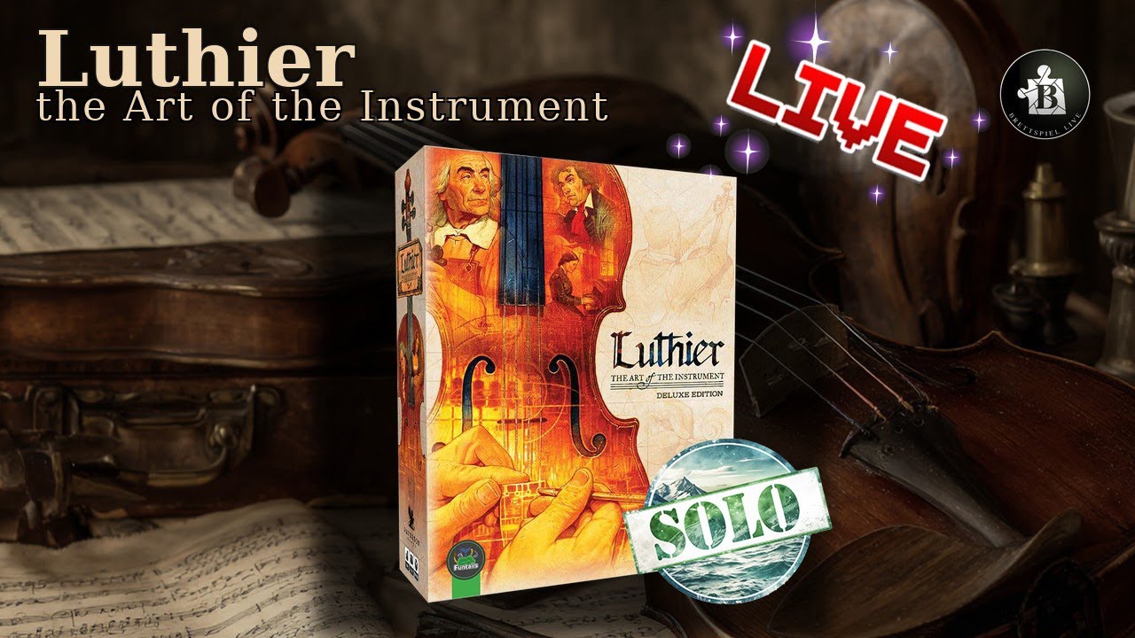 🪵 Luthier SOLO: Schlage ich den Automa im Experten-Modus? | Brettspiel Live