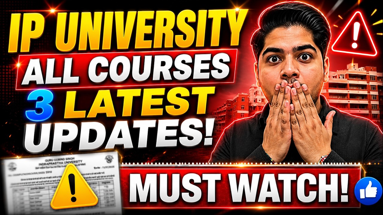 IP University Round 3 & Sliding Round Final Reporting & CUET Registrations Latest Update