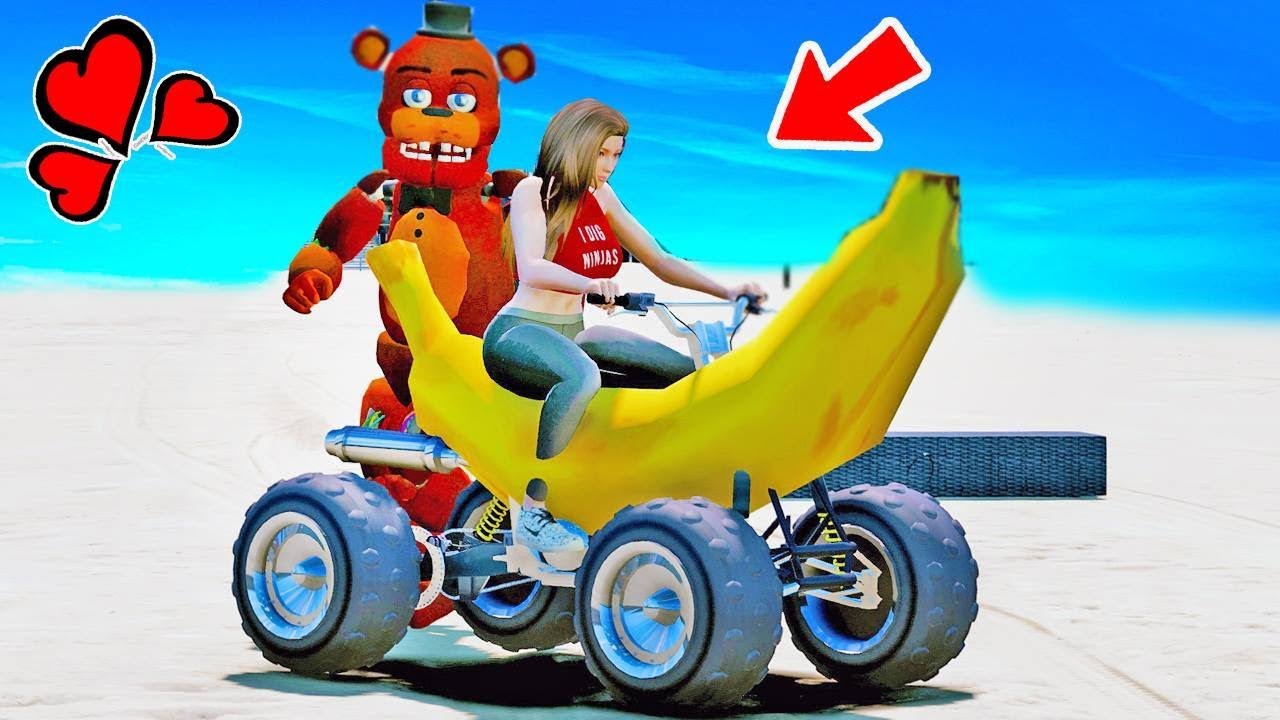 ANIMATRONICS NAMORADA SECRETA DE WITHERED FREDDY! | GTA V Five Nights at Freddy's