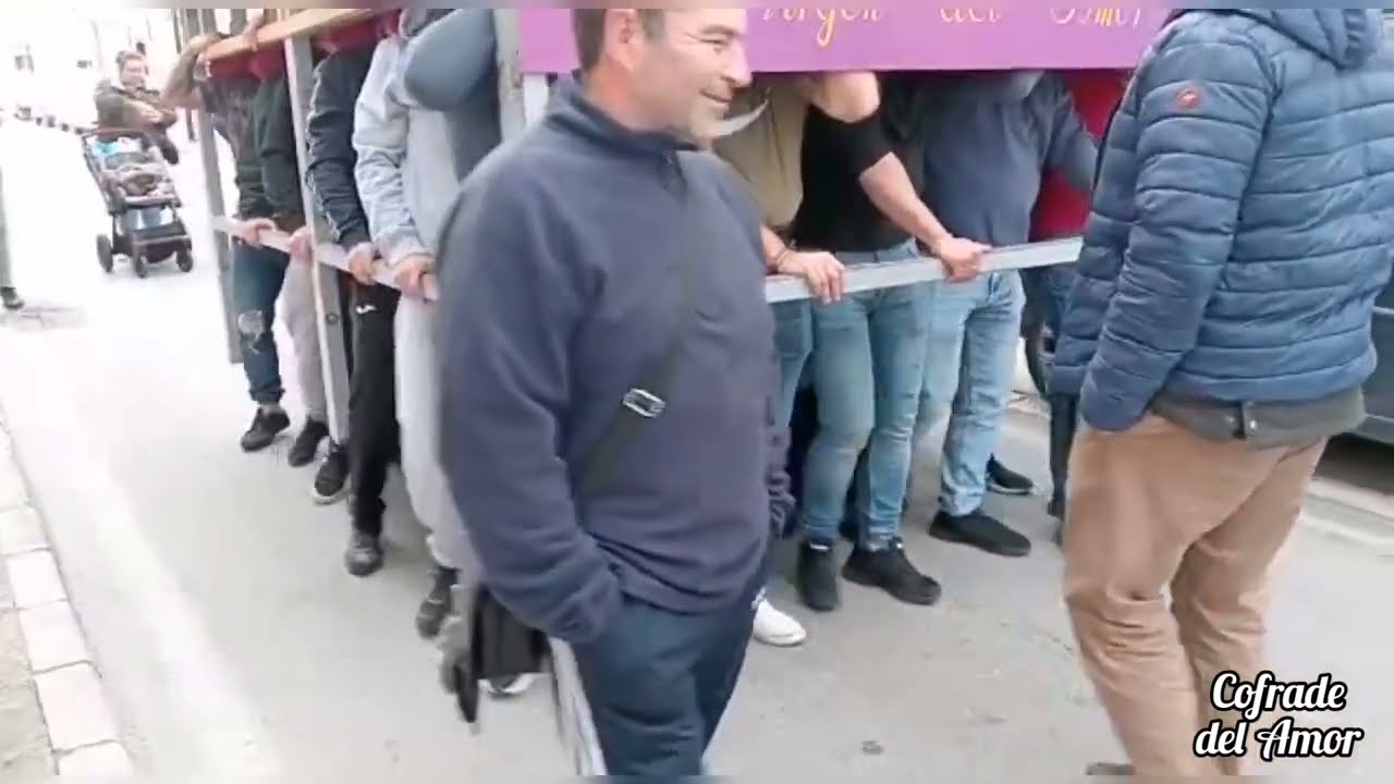 Ensayo cuadrilla Virgen del Amor (Gran Poder), San Fernando febrero 2023