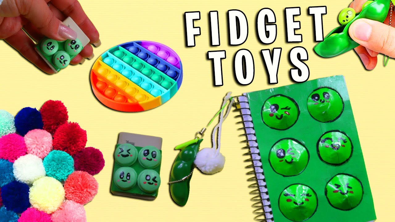 3 DIY COMO FAZER FIDGET TOYS CASEIROS|FIDGET TOYS + POP IT+POMPOM CASEIRO (Viral TikTok fidget toys)