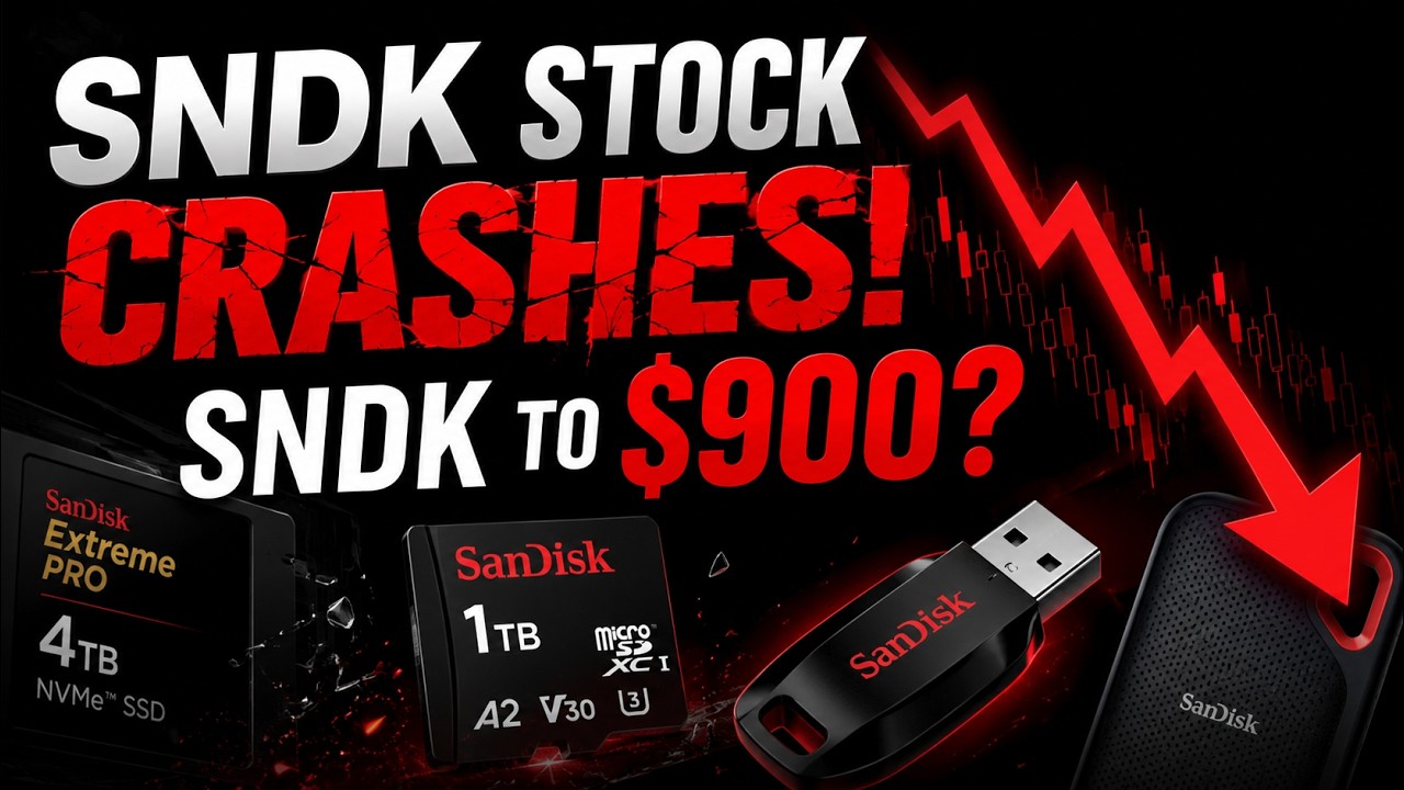 Акции SNDK ОБВАЛИЛИСЬ! Может ли SNDK упасть до $900? AI-ралли SanDisk ОКОНЧЕНО?