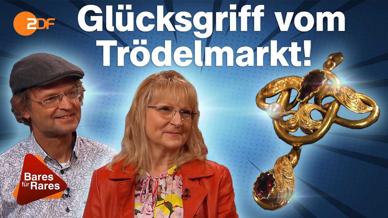 Gold, Granate & Perle: Anhänger mit Gravur entpuppt sich als antikes Schätzchen | Bares für Rares