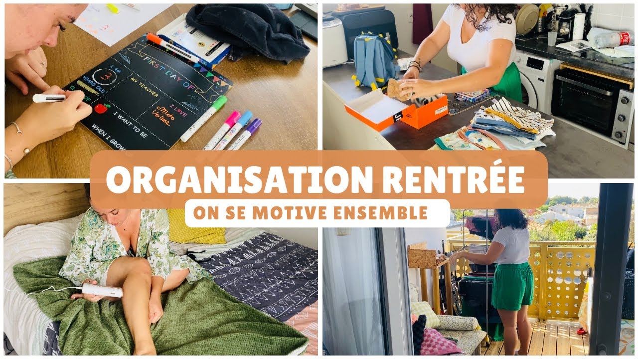 ORGANISATION RENTRÉE CHARGÉ / ON SE MOTIVE ENSEMBLE 🚌🖍