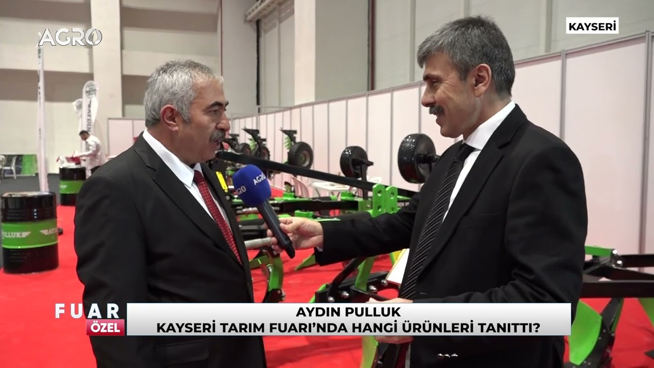 Aydın Pulluk Satış Pazarlama Müdürü Ahmet Yalın / Kayseri Tarım Fuarı