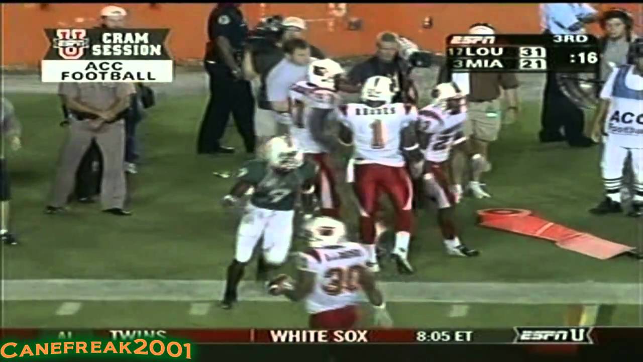 2004 Miami Hurricanes vs Louisville Highlights