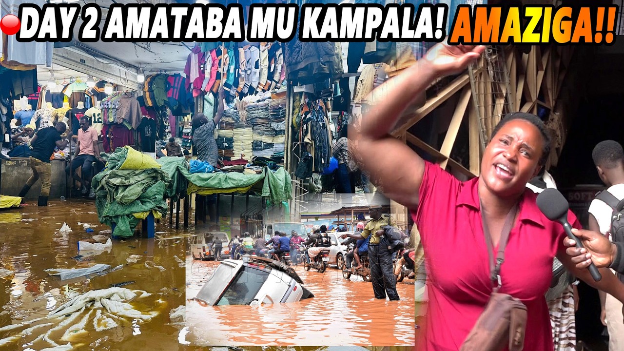 🔴Agatalinda!! Amataba Geyongedde Mu Kampala Day 2 – Abasubuzi Bakaba Amazzi Nga Gatwala Emaali