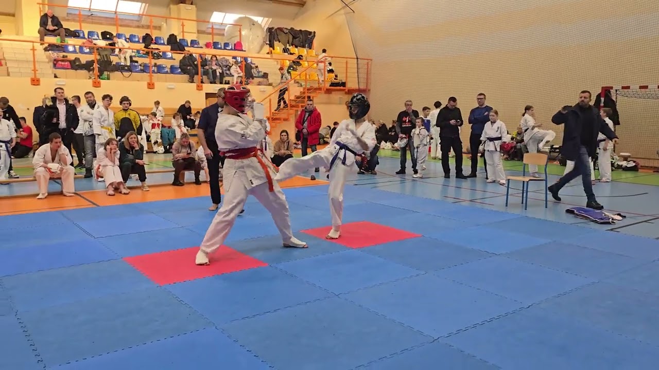 Wiktor Sut U18 Open Turniej Młodych Wojowników Stawiszyn 31.01.2026 pierwsza walka 