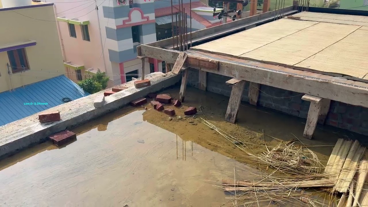 1st Floor Slab RCC Reinforcement | Inverted beam | Mahalakshmi Construction | Musiri.