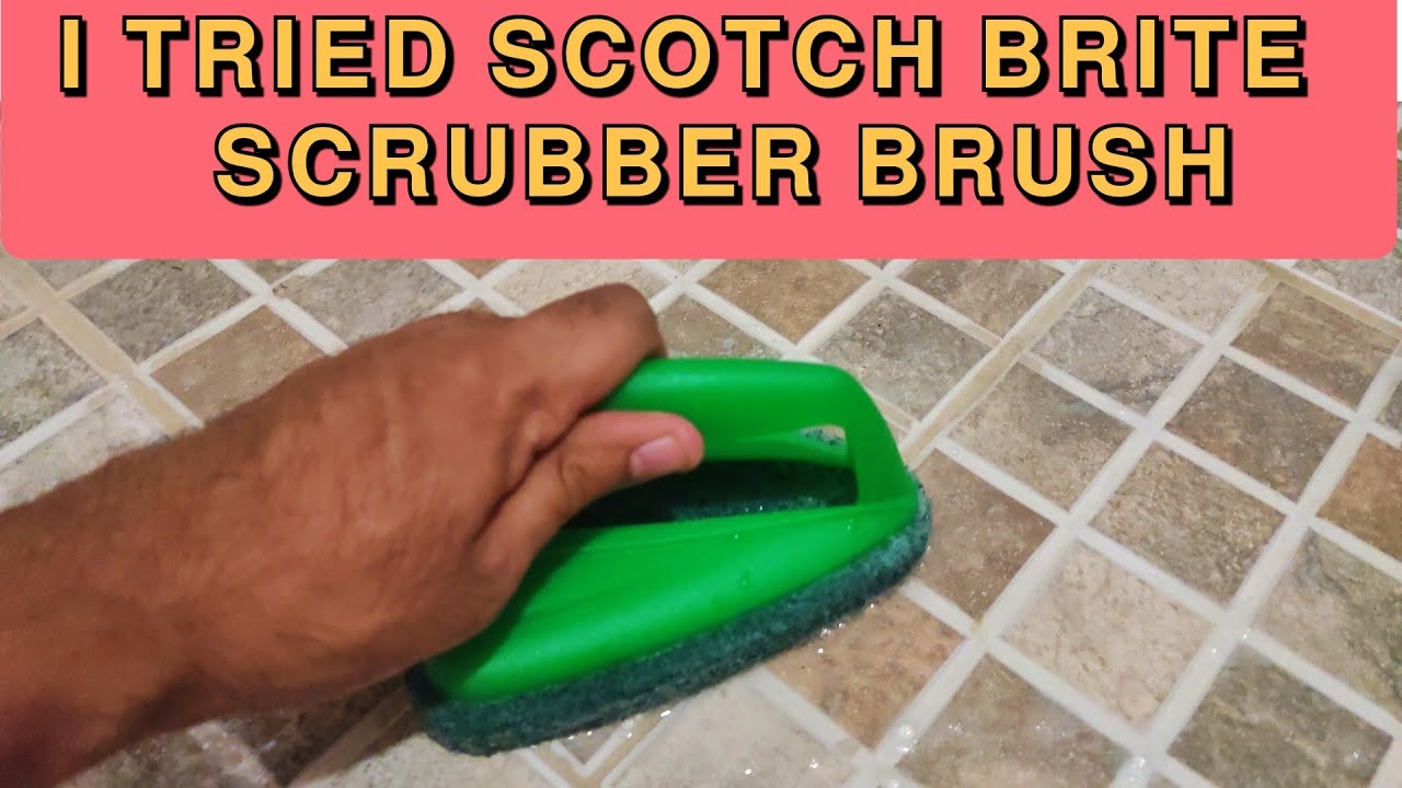 Bathroom Cleaning with Scotch-Brite Bathroom Scrubber Brush | How to use Scotch-Brite Scrubber brush