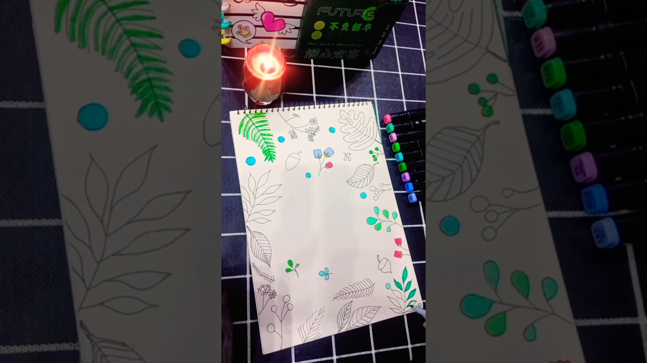 Title page theme + quote ✨️&hearts;️ #art #inspirationalquotes #drawingideas #coloring