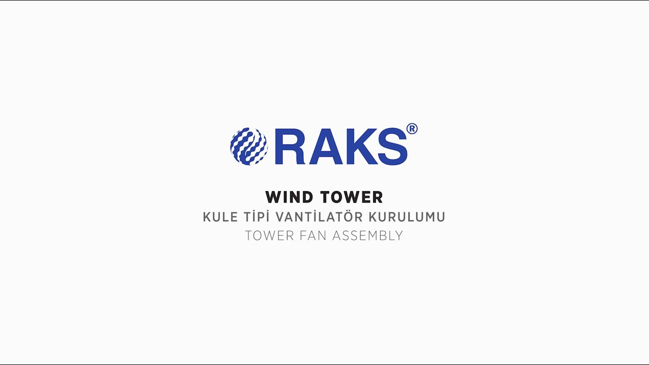 RAKS WIND TOWER Kule Tipi Vantilatör 60W Kurulumu Videosu