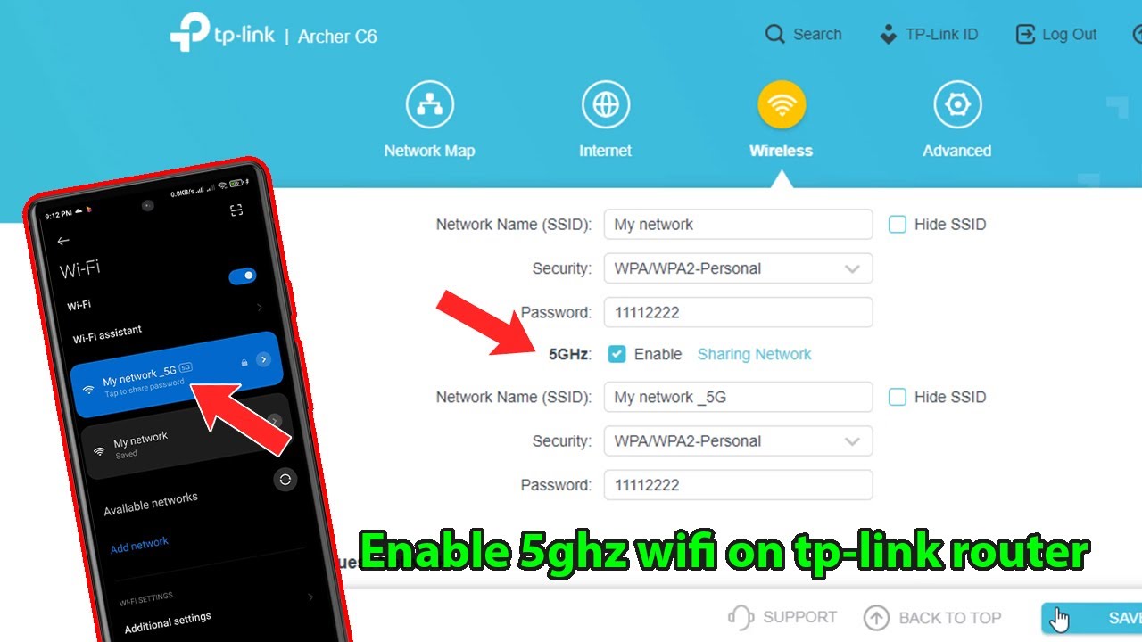 How to enable 5ghz wifi on tp link router