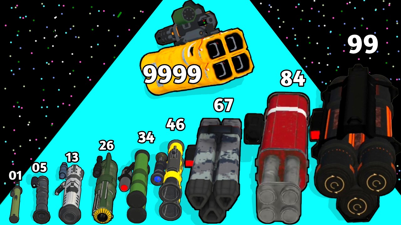 ROCKETS STACK – Satisfying Level Up Rockets 🚀 | Walkthrough | Android Gameplay