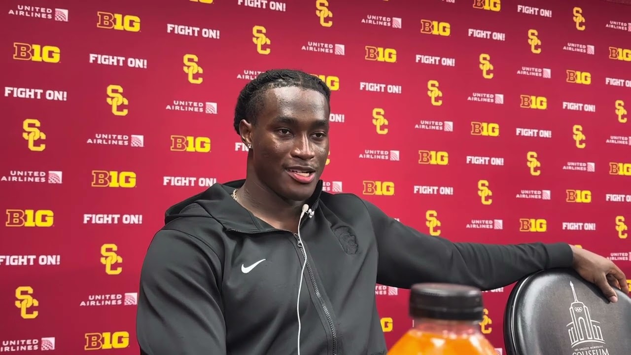 USC DE Braylan Shelby | Georgia Southern postgame