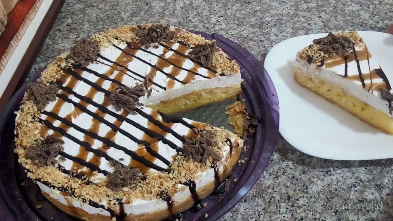 مطبخ ام وليد كيكة الفلو و كريمة الشونتيي