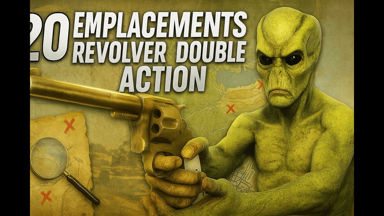 TOUS LES 20 EMPLACEMENTS DU REVOLVER DOUBLE ACTION sur GTA V ! 💰🔫