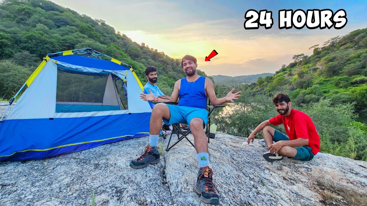 Camping In Deep Forest...☠️ | 24 Hours Challenge 