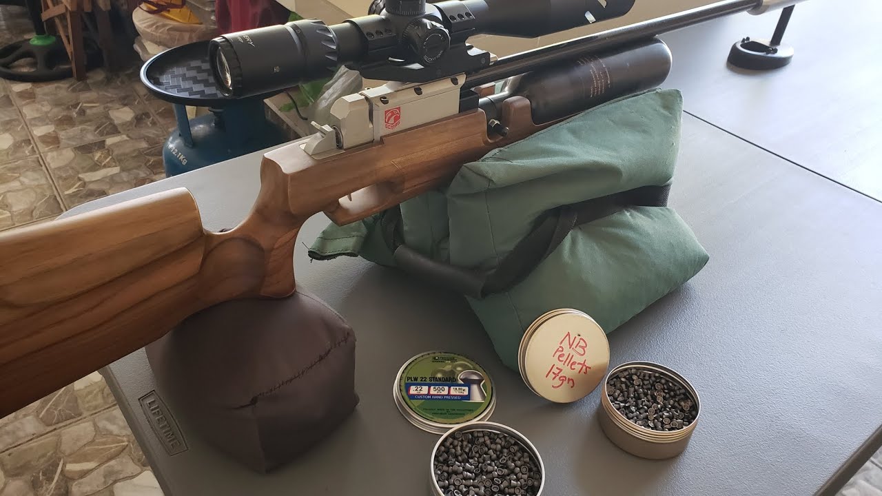 PLW pellets and NB pellets test with Lothar Walther polygon barrel on GCMAG