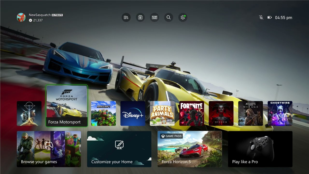 Here's a look at the new Xbox Series X/S, One Home dashboard