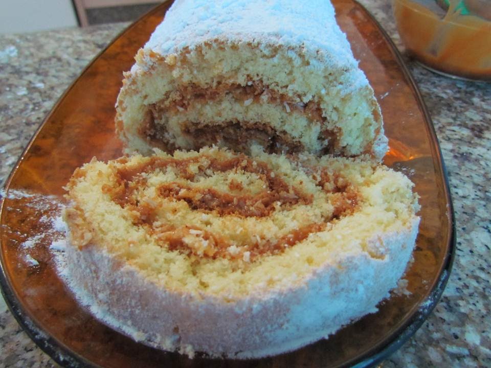 ROCAMBOLE DE DOCE DE LEITE - RECEITAS DA VÓ LURDES