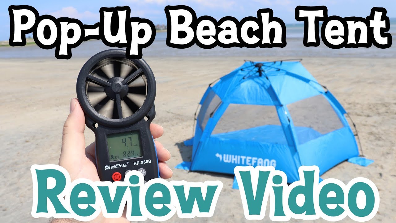 WhiteFang Pop-Up Beach Tent (Review Video)