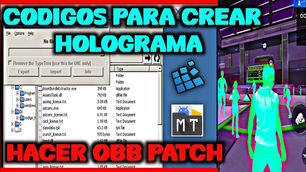 COMO HACER OBB HOLOGRAMA PARA FREE FIRE💥| CREAR HOLOGRAMA FREE FIRE MAX OB38✅ CODIGO OBB HOLOGRAMA😱