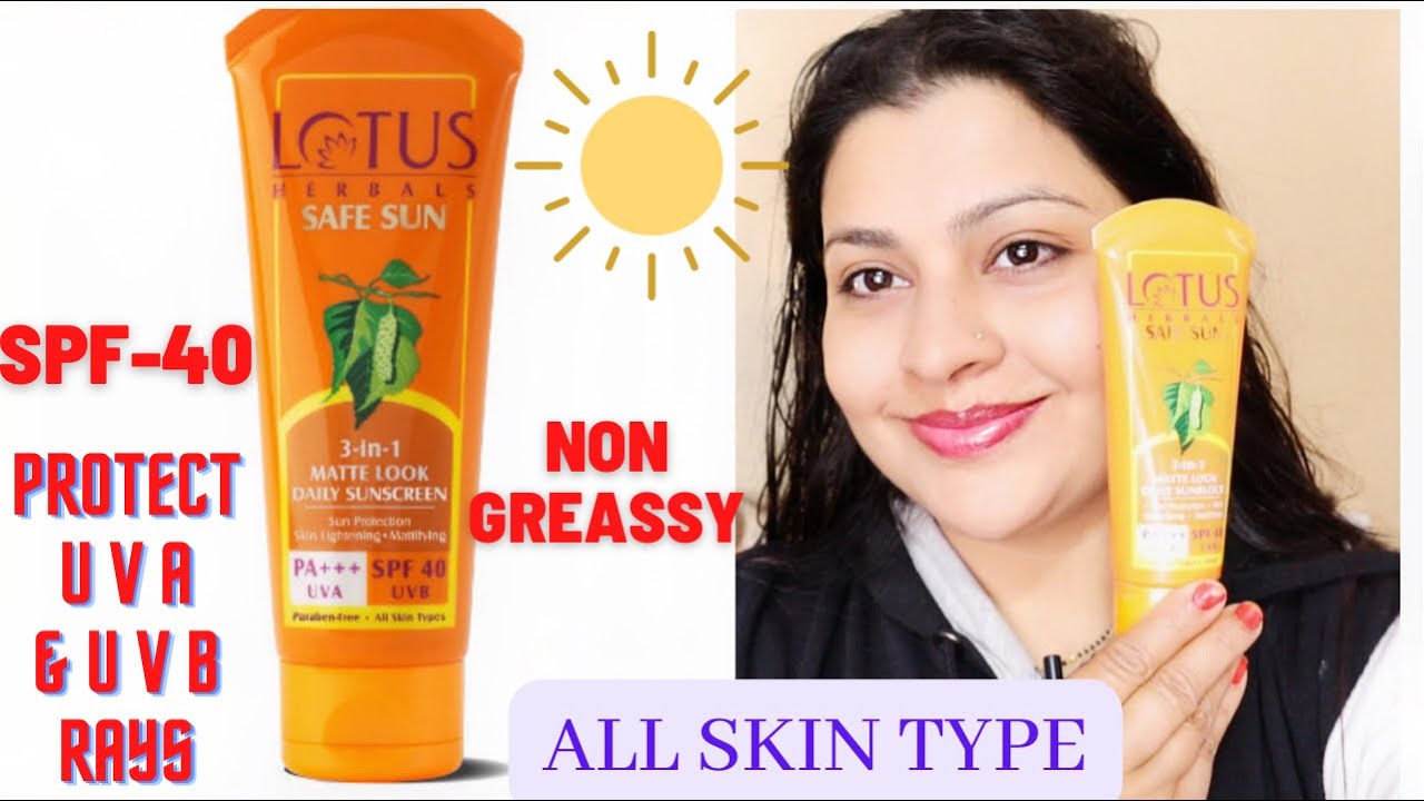 Lotus Sunscreen Review & demo| Chetnas lifestyle | tinted sunscreen for all skin type