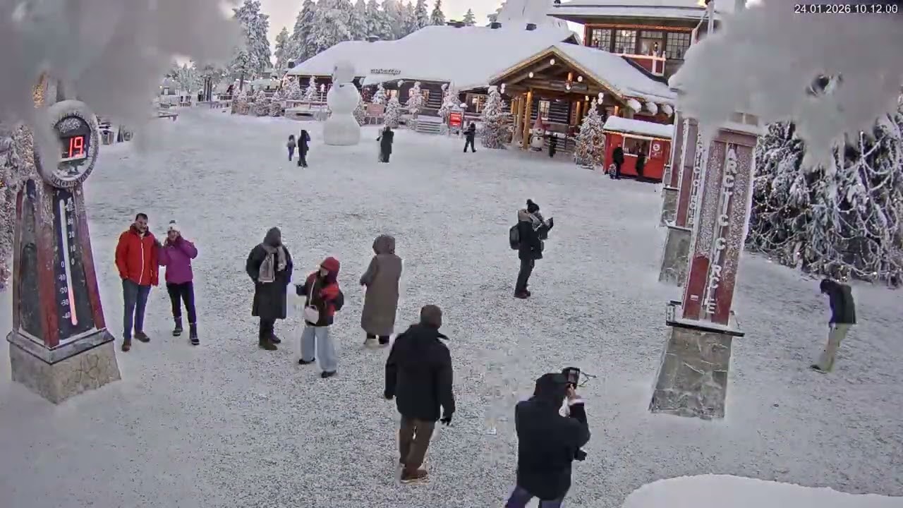 Finland - Santa Claus Village Timelapse 24.1.2026