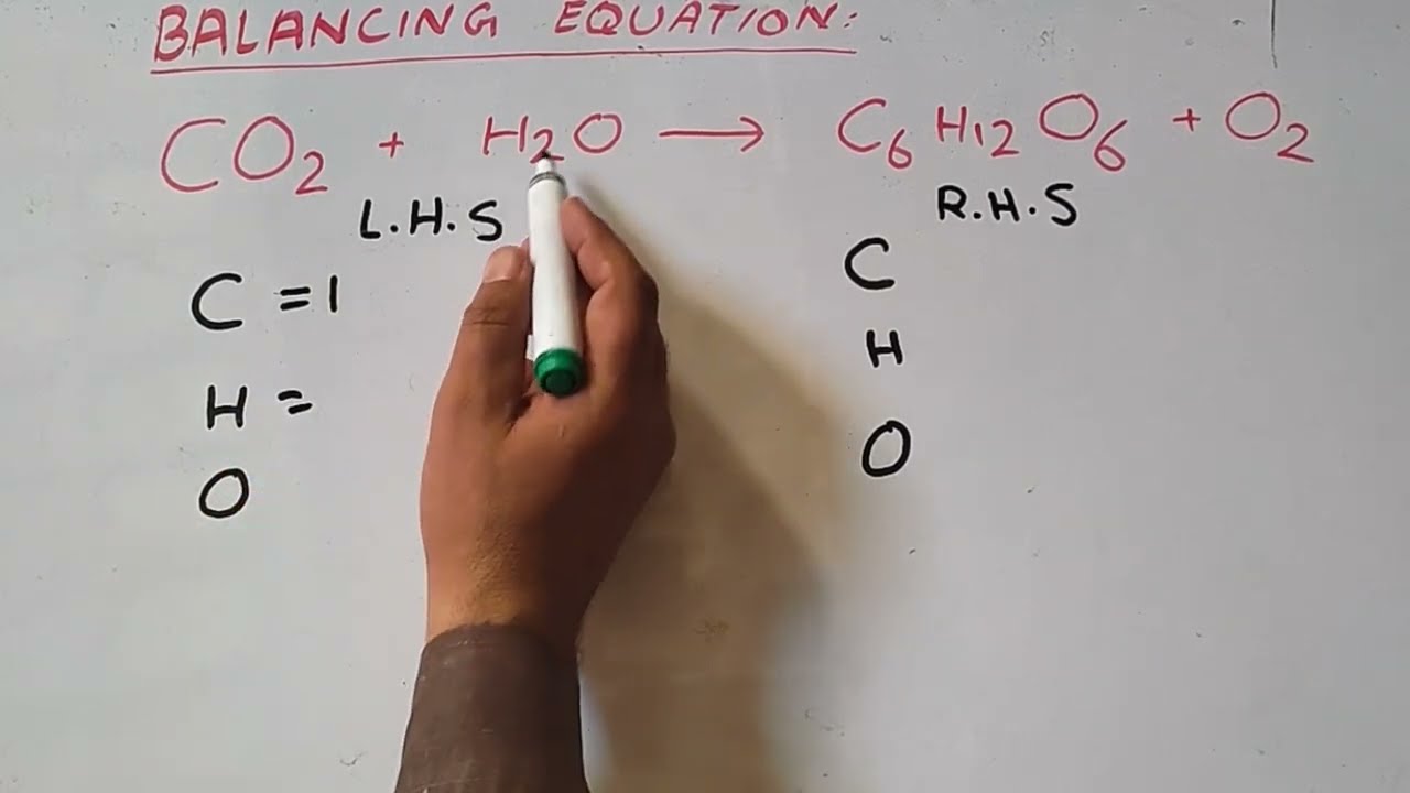 Balancing chemical equations CO2+H2O=C6H12O6+O2